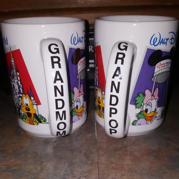 Disney Other - DISNEY 90'S MATCHING COFFEE CUPS